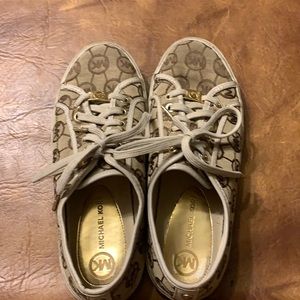 Beige/ brown Micheal Kors sneakers